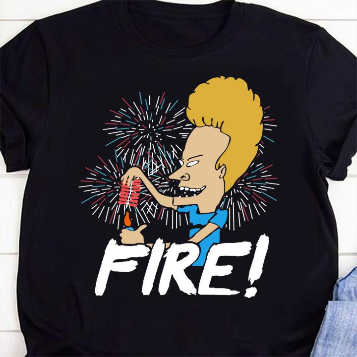 Firework Beavis and Butt Head Fire t-shirt shirt