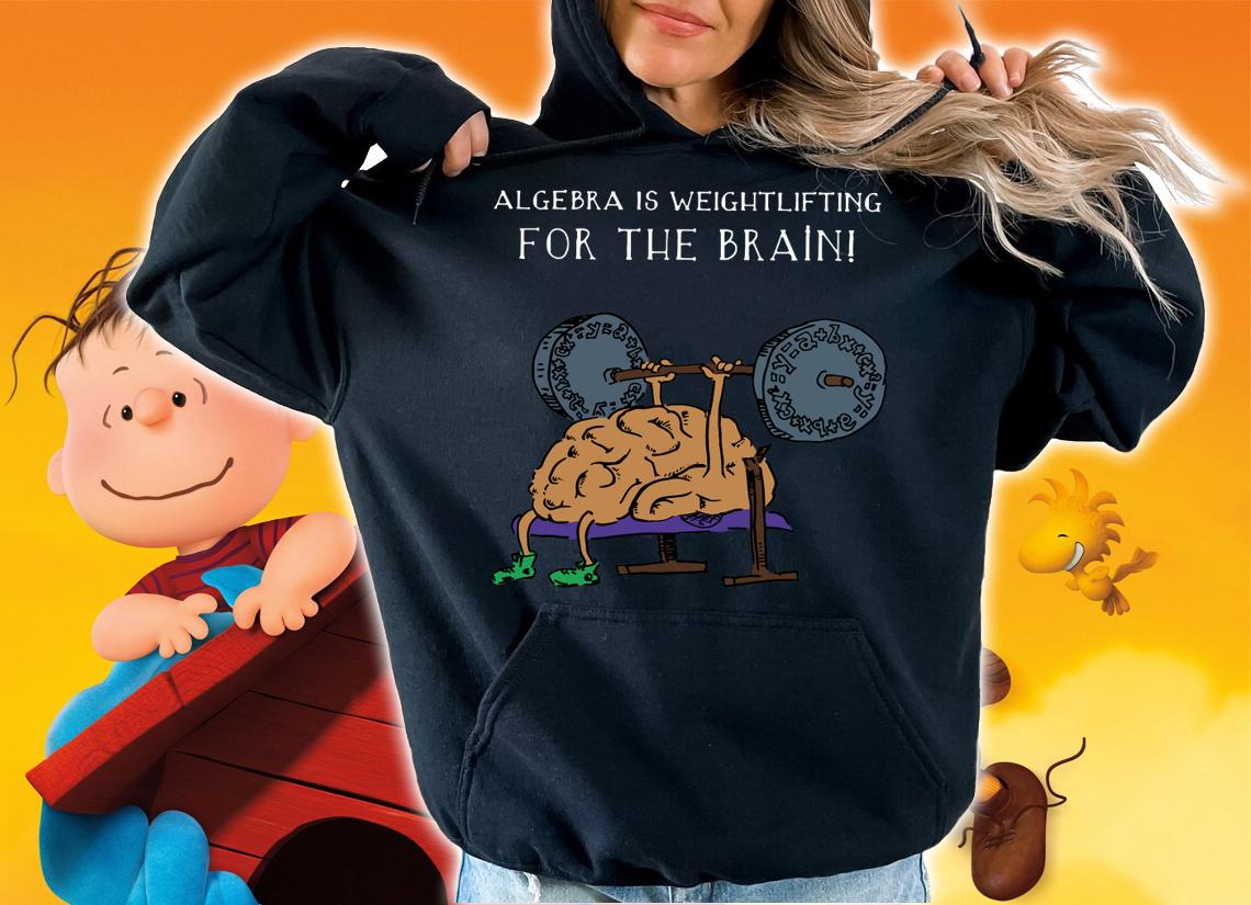 Algebra Is Weightlifting For The Brain t-shirt hoodie