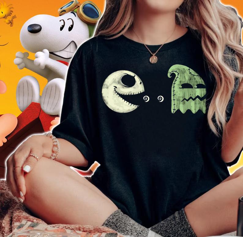 Jack Skellington Pac Man Oogie Boogie t-shirt woman shirt