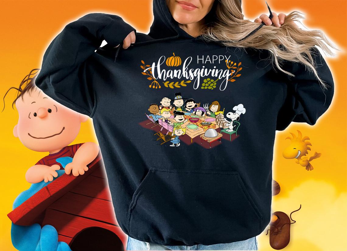 Peanuts party Happy Thanksgiving t-shirt hoodie