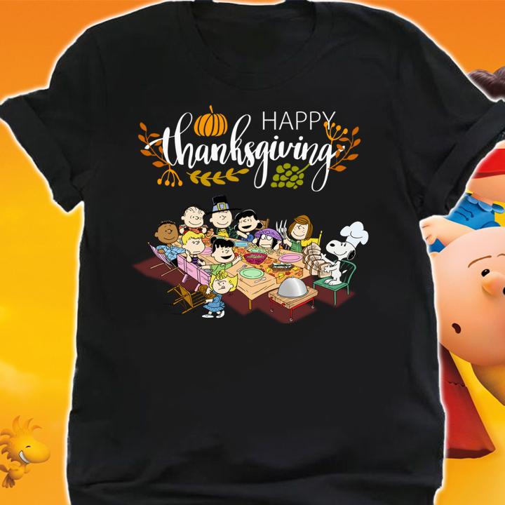 Peanuts party Happy Thanksgiving t-shirt shirt
