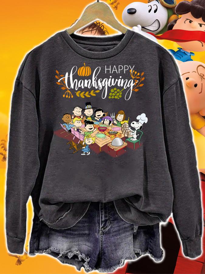 Peanuts party Happy Thanksgiving t-shirt sweatshirt