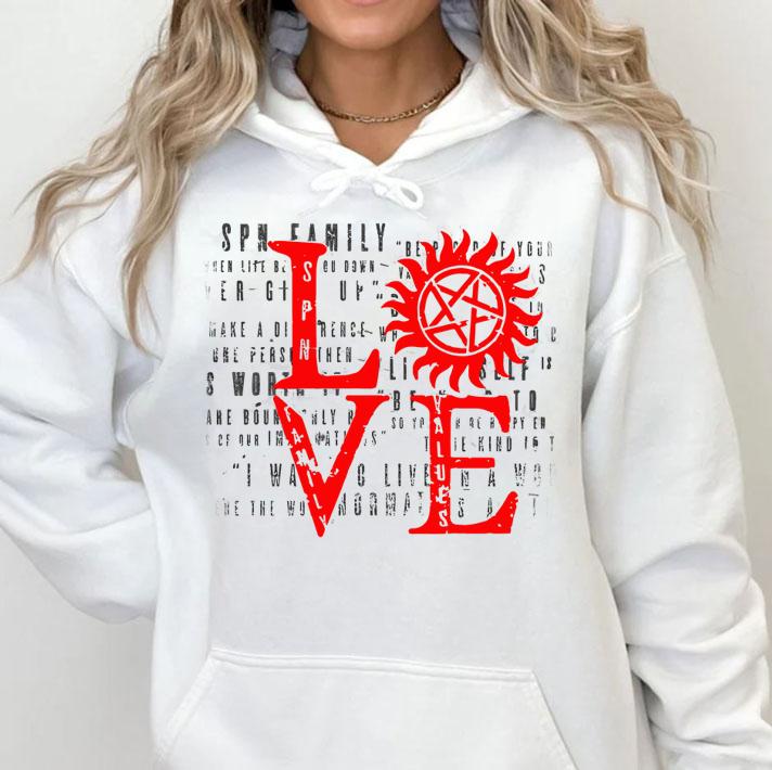 Stands Spn Family Love Shirt Back For Limited Time t-shirt hoodie