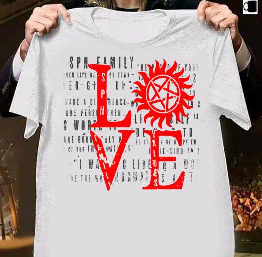 Stands Spn Family Love Shirt Back For Limited Time t-shirt shirt