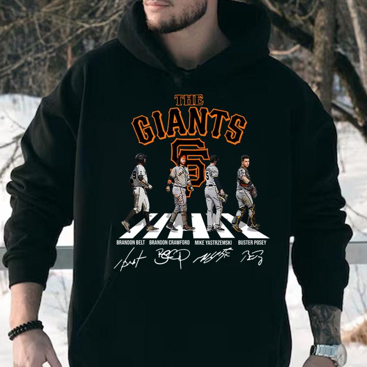The Giants Abbey Road San Francisco Giants Signatures t-shirt hoodie