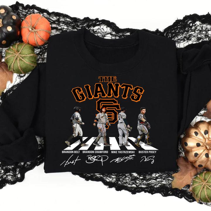 The Giants Abbey Road San Francisco Giants Signatures t-shirt sweatshirt