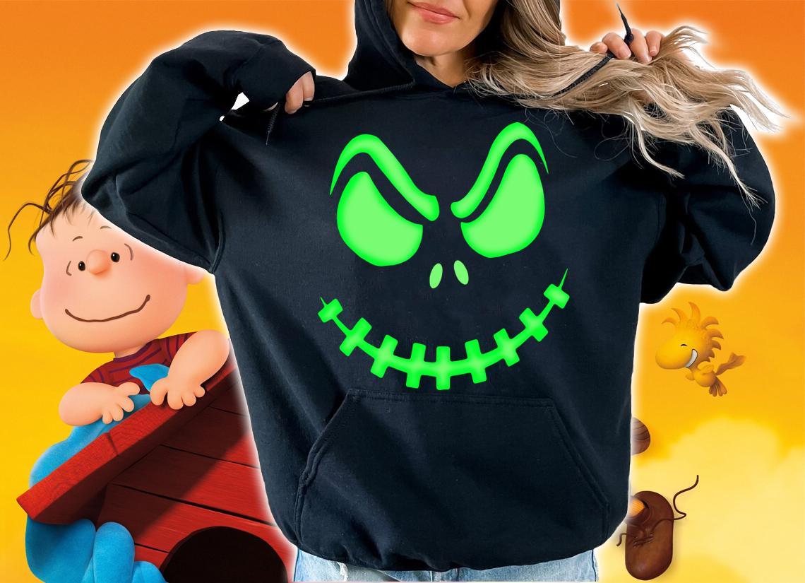 Pumpkin King - Halloween Spooky Skeleton Face t-shirt hoodie