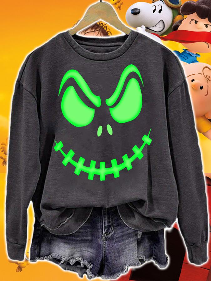 Pumpkin King - Halloween Spooky Skeleton Face t-shirt sweatshirt
