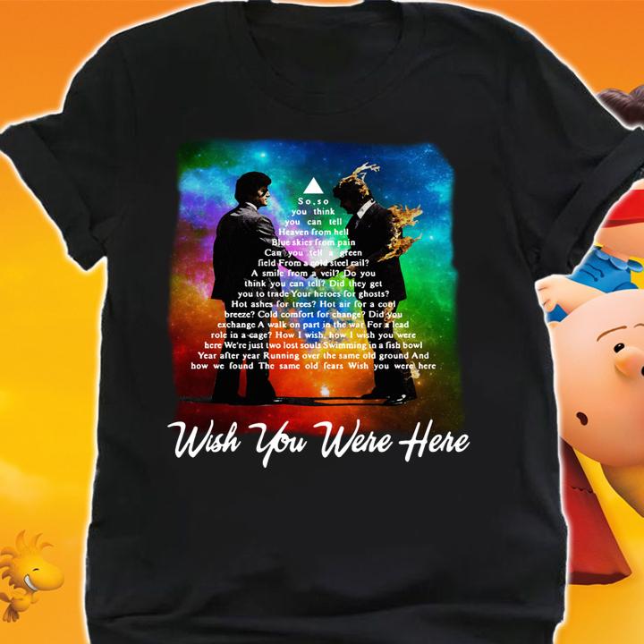 Wish you were here lyrics Pink Floyd albums t-shirt shirt