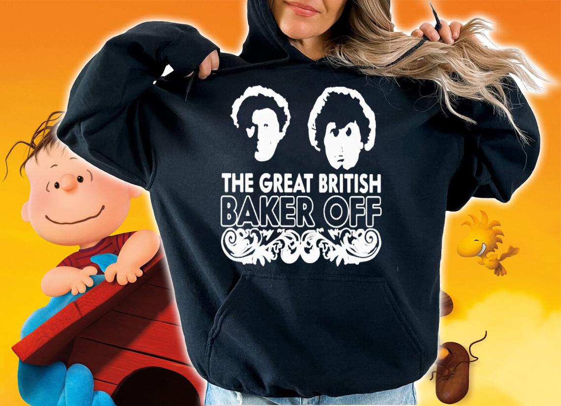Colin Baker Wearing The Great British Baker Off Shirt t-shirt hoodie
