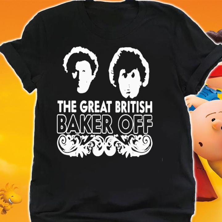 Colin Baker Wearing The Great British Baker Off Shirt t-shirt shirt