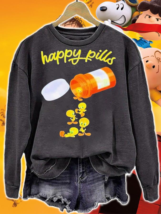 Happy pills Tweety shirt t-shirt sweatshirt