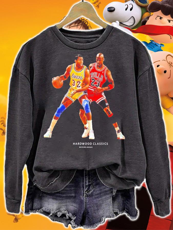 Magic Johnson vs Michael Jordan shirt t-shirt sweatshirt