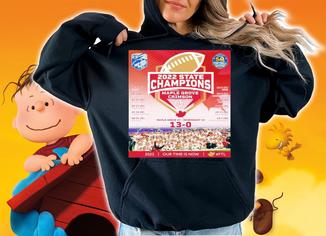 Maple Grove Crimson 2022 State Champions Shirt t-shirt hoodie