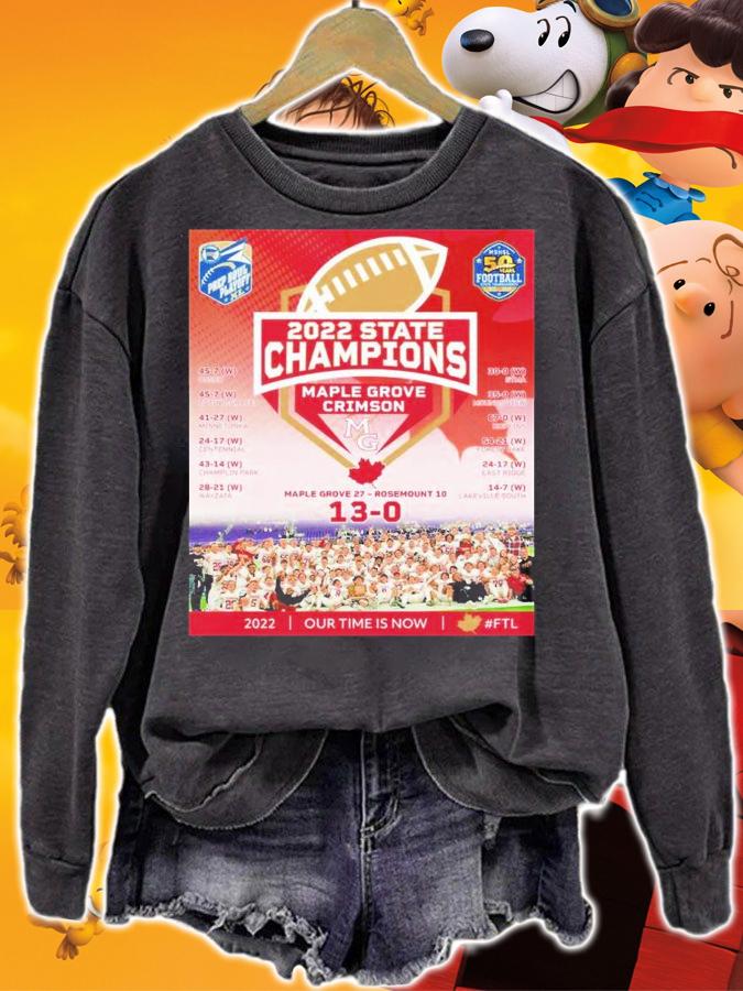 Maple Grove Crimson 2022 State Champions Shirt t-shirt sweatshirt