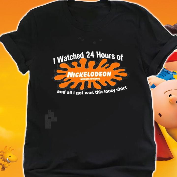 Nickelodeon Sitcom Reviews I watched 24 hours of and all I got was this lousy logo new shirt t-shirt shirt