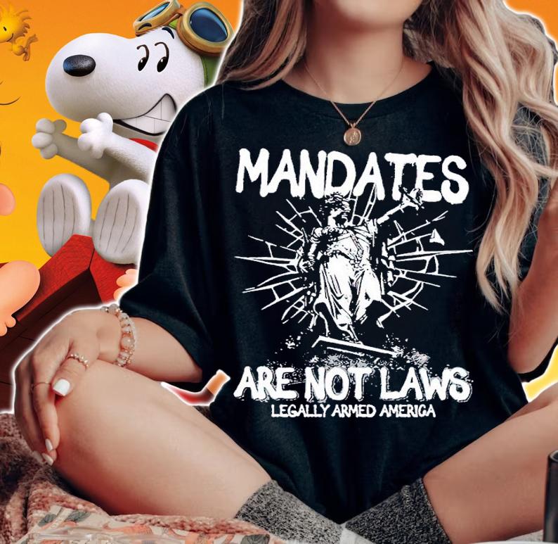 Lady Justice Mandates shirt t-shirt