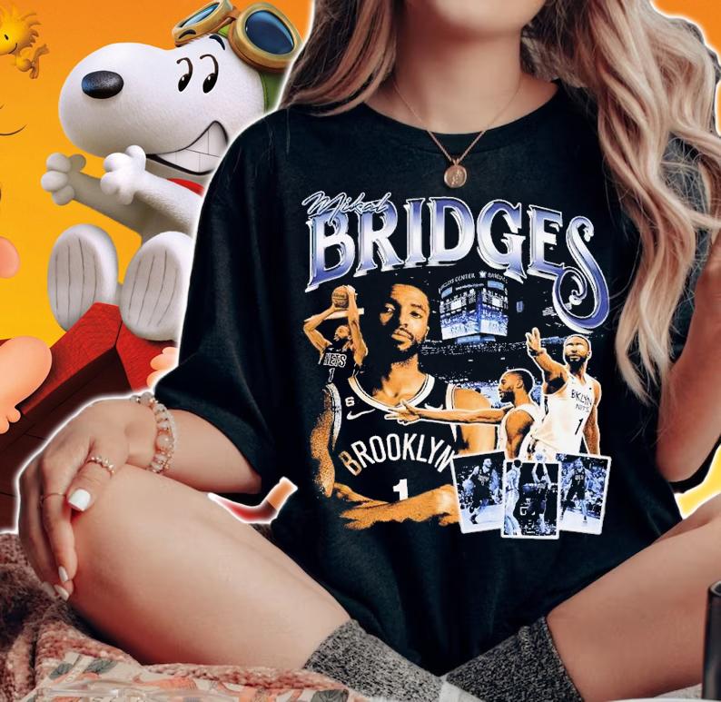 Mikal Bridges Brooklyn Nets vintage shirt t-shirt woman shirt