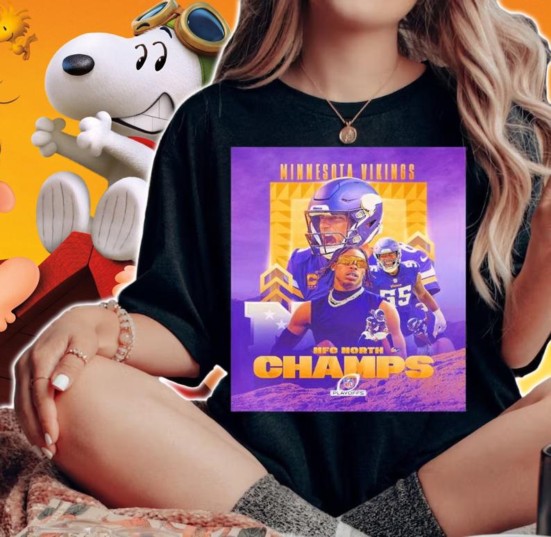 Minnesota Vikings NFC North Division Champions 2022 Shirt t-shirt woman shirt