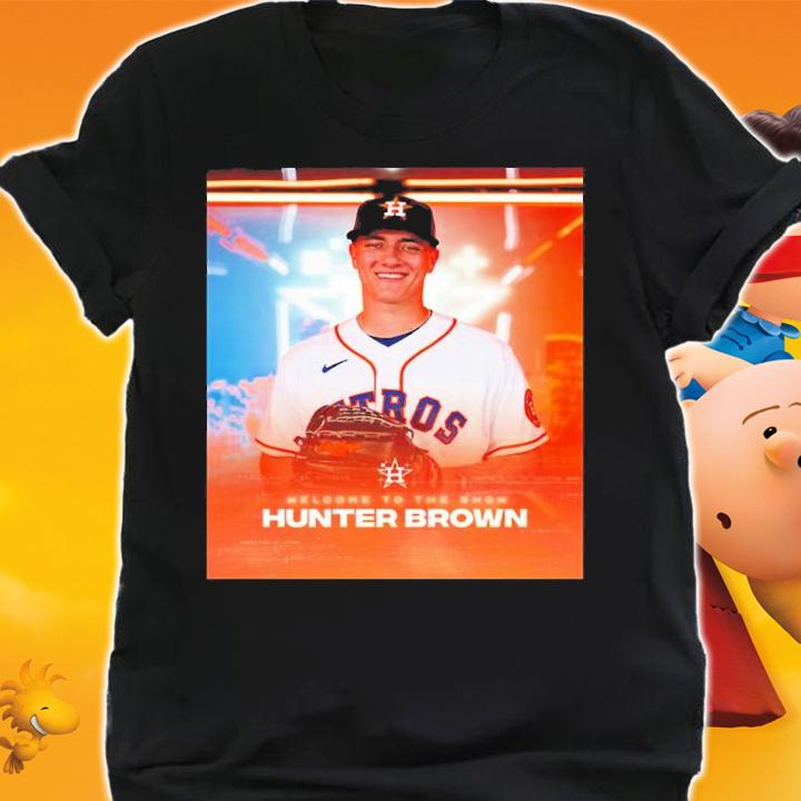 Houston Astros Welcome To The Show Hunter Brown Shirt t-shirt shirt