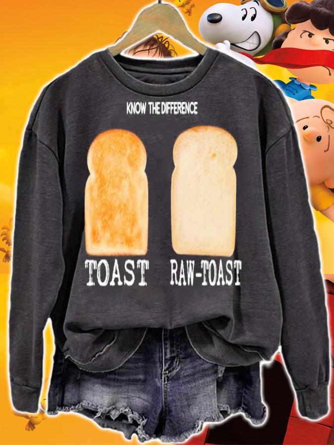 Know The Difference Toast Raw Toast Shirt t-shirt