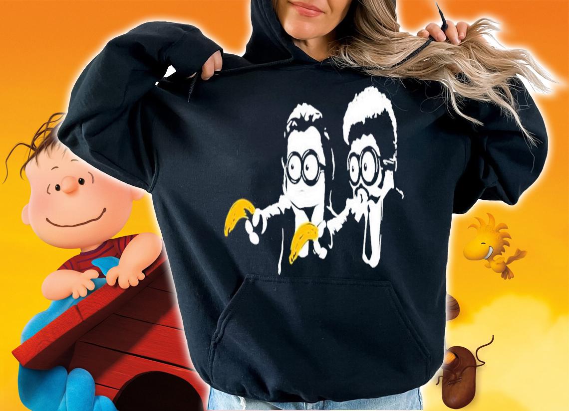 Mib Minions Banana Guns Mashup T-Shirt t-shirt hoodie