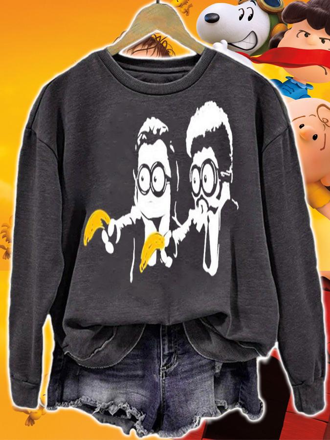 Mib Minions Banana Guns Mashup T-Shirt t-shirt sweatshirt