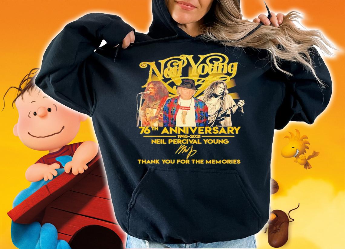 Neil Young 76th anniversary 1945 2021 shirt t-shirt hoodie