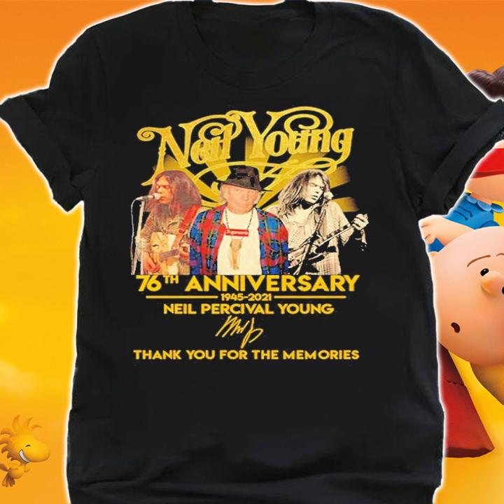 Neil Young 76th anniversary 1945 2021 shirt t-shirt shirt