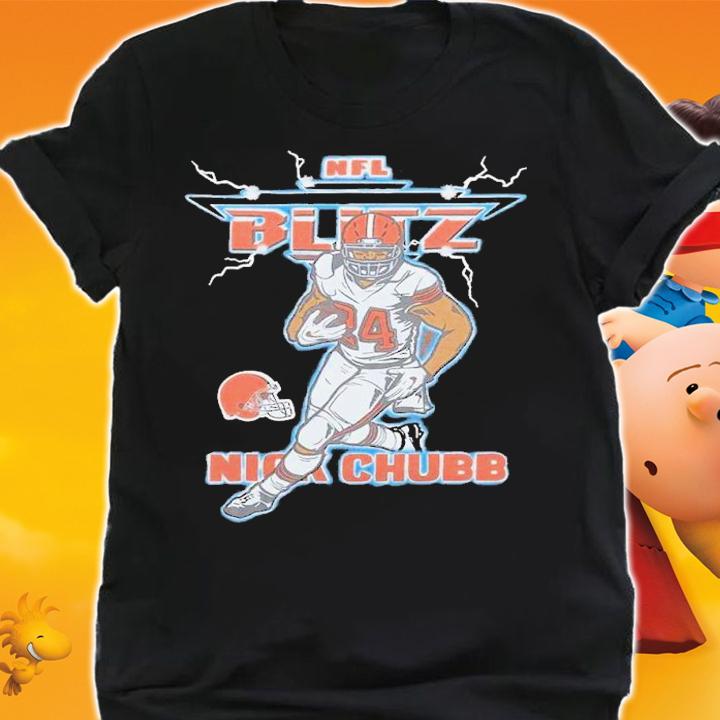 NFL Blitz Browns Nick Chubb shirt t-shirt shirt