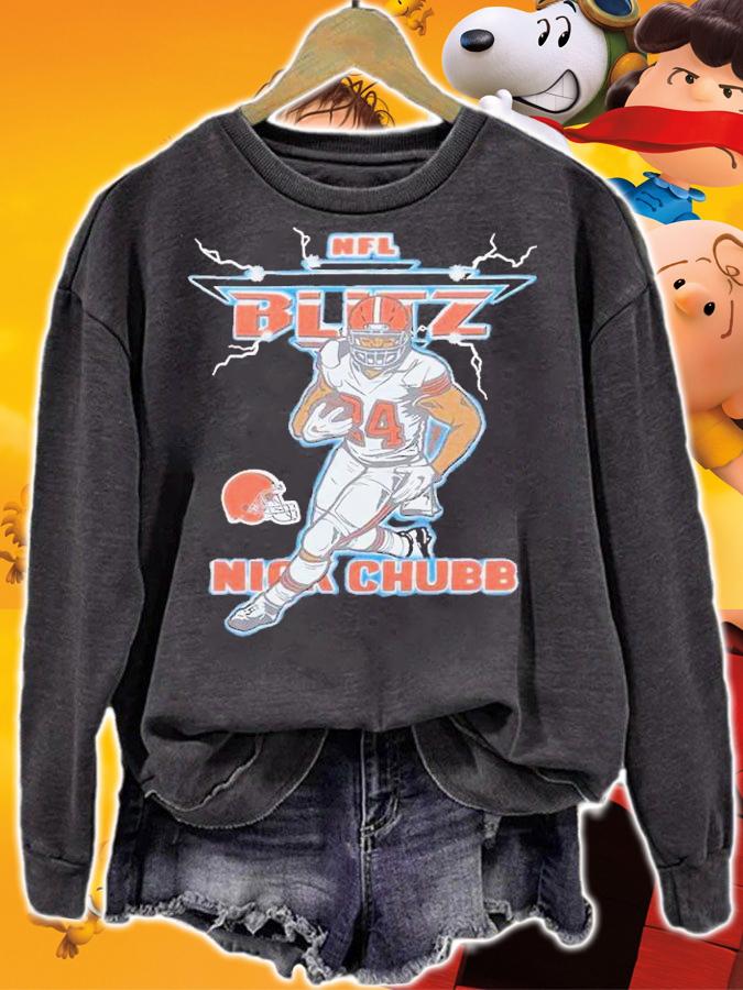NFL Blitz Browns Nick Chubb shirt t-shirt sweatshirt
