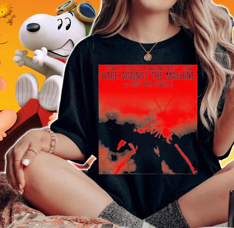 Public Service Announcement Rage Against The Machine Tour 2022 T-Shirt t-shirt woman shirt