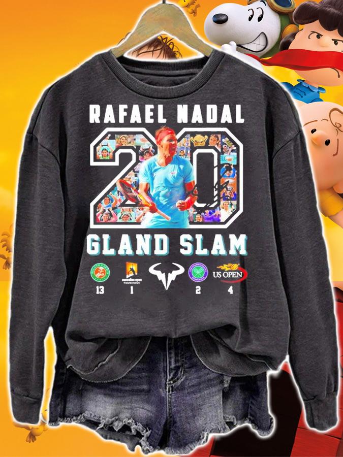 Rafael Nadal Gland Slam Design Shirt t-shirt sweatshirt
