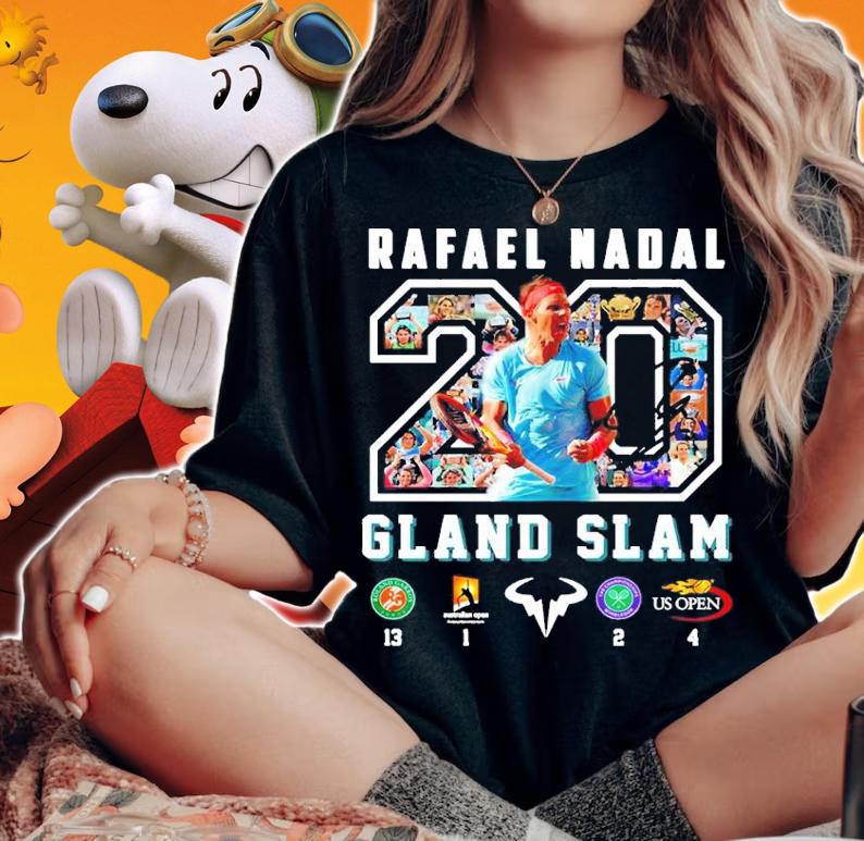 Rafael Nadal Gland Slam Design Shirt t-shirt woman shirt