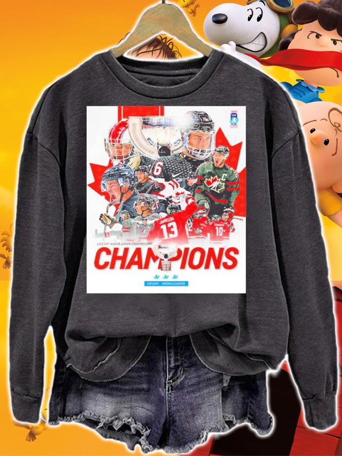 Canada 2022 IIHF World Junior Championship Champions Shirt t-shirt sweatshirt