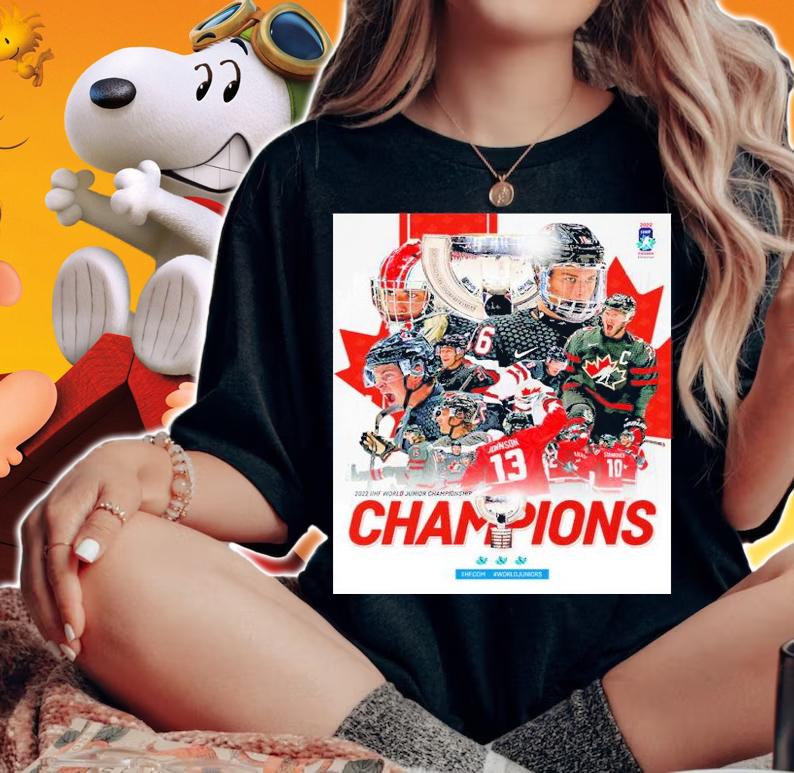 Canada 2022 IIHF World Junior Championship Champions Shirt t-shirt woman shirt