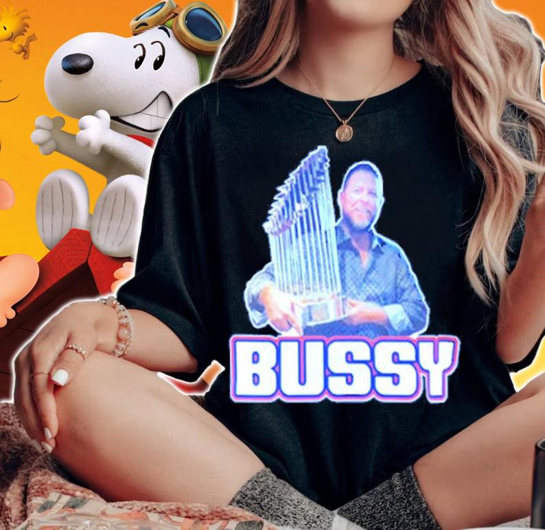 Chicago Cubs World Series Trophy Tim Buss Bussy Shirt t-shirt woman shirt