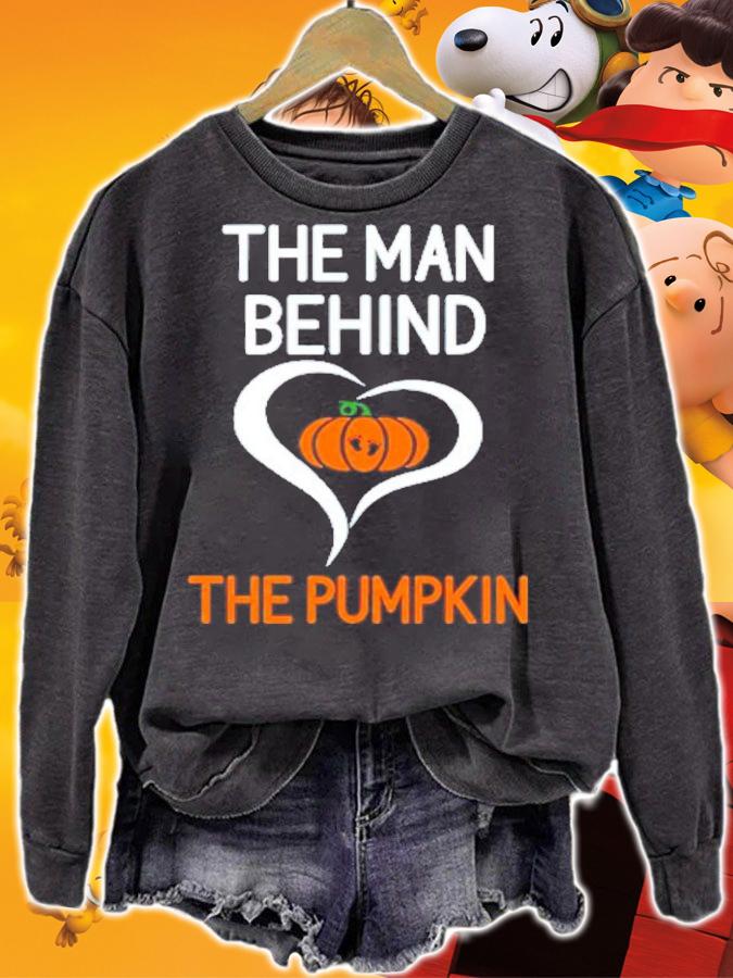 The Man Behind The Pumpkin T-Shirt t-shirt sweatshirt