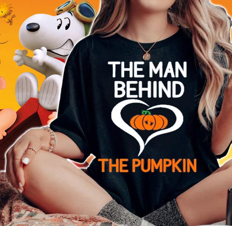 The Man Behind The Pumpkin T-Shirt t-shirt woman shirt