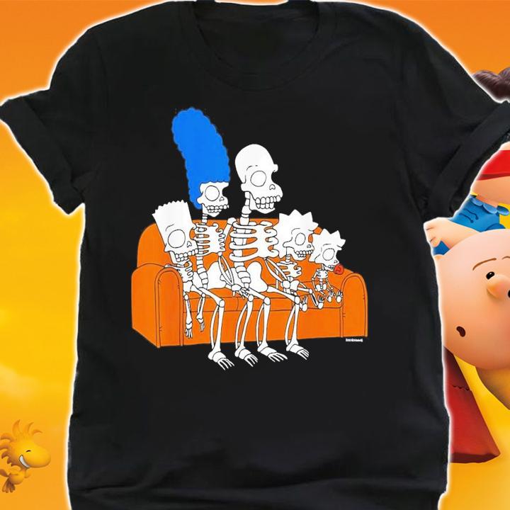 The Simpsons Skeletons Treehouse of Horror Couch Gag T-Shirt t-shirt shirt