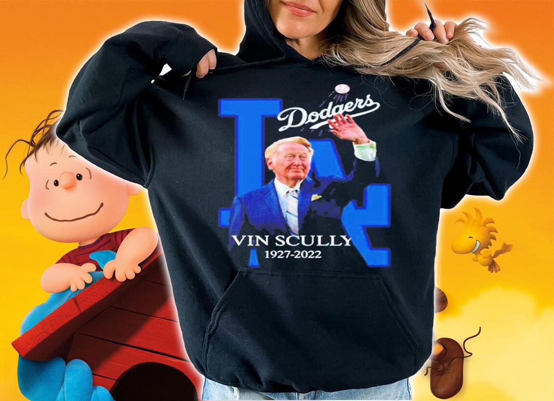 Vin Scully 1927-2022 Forever The Voice Of The Dodgers Shirt t-shirt hoodie