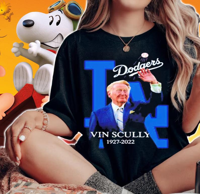 Vin Scully 1927-2022 Forever The Voice Of The Dodgers Shirt t-shirt woman shirt