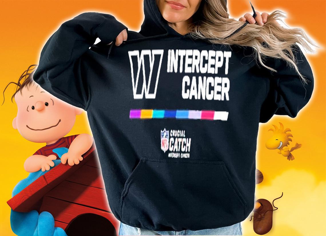Washington Commanders Intercept Cancer NFL Crucial Catch 2022 Shirt t-shirt hoodie