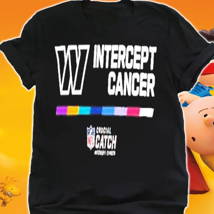 Washington Commanders Intercept Cancer NFL Crucial Catch 2022 Shirt t-shirt shirt