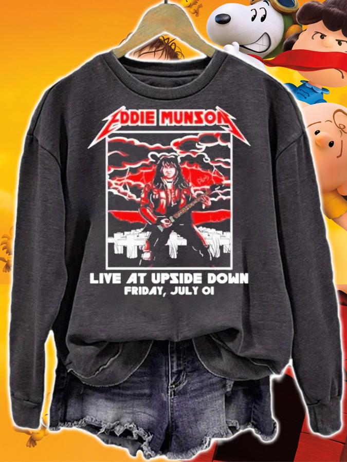 Eddie Munson Stranger Things Live At Upside Down Shirt t-shirt sweatshirt