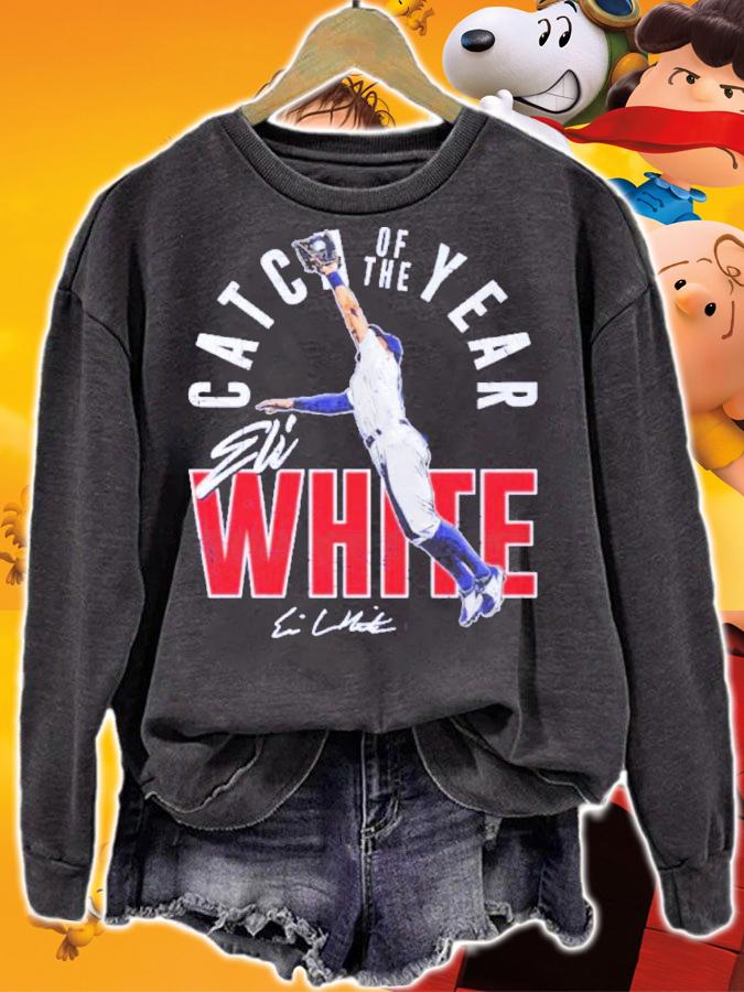 Eli White Texas Catch Of The Year Baseball Signatures Shirt t-shirt sweatshirt