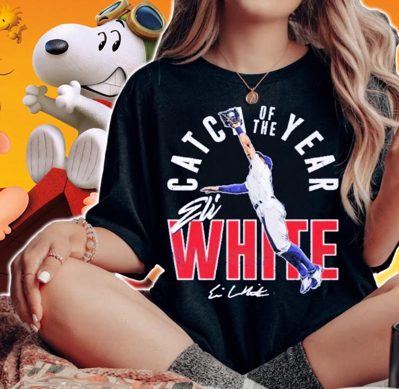 Eli White Texas Catch Of The Year Baseball Signatures Shirt t-shirt woman shirt
