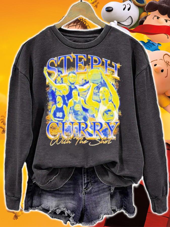 Golden State Warriors Steph Curry With The Shot Shirt t-shirt sweatshirt