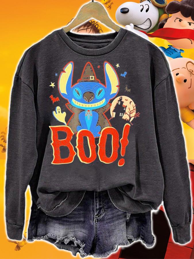 Halloween Disney Lilo & Stitch Halloween Stitch Costume Boo Shirt t-shirt sweatshirt