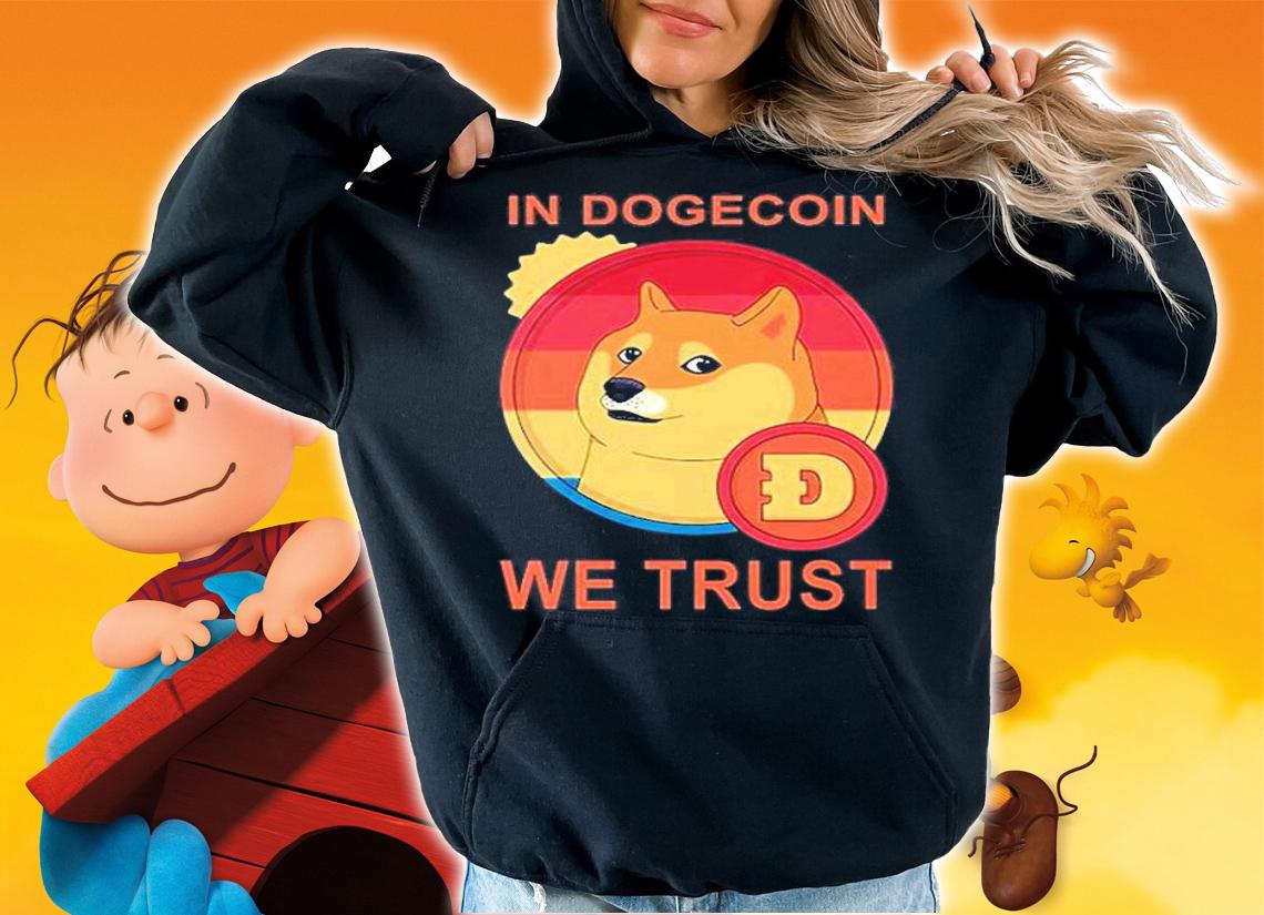 In Dogecoin We Trust Retro Vintage T-Shirt t-shirt hoodie